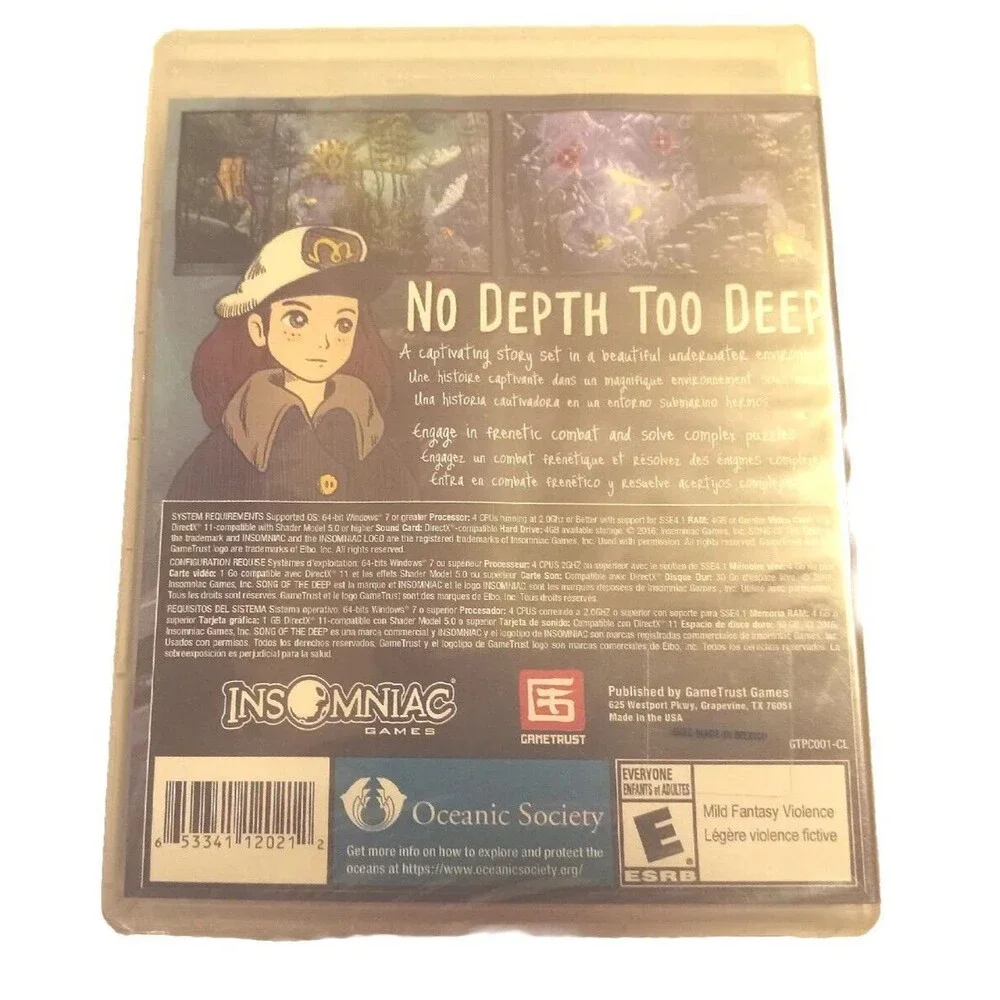 Brand New Song of the Deep (PC DVD ROM Game) Insomniac Games - Complete CIB Mint